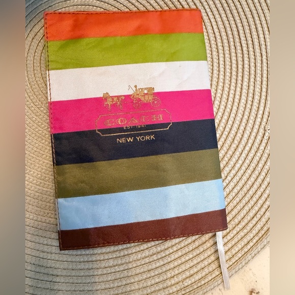 Coach Handbags - Coach Legacy Striped Canvas Envelope Pouch with Gold Logo for Passport/Ledger